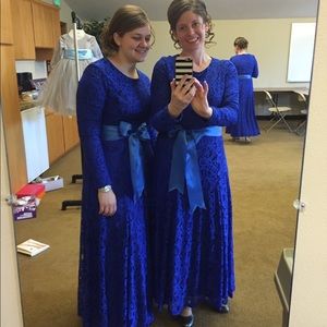 Royal Blue Lace Dress